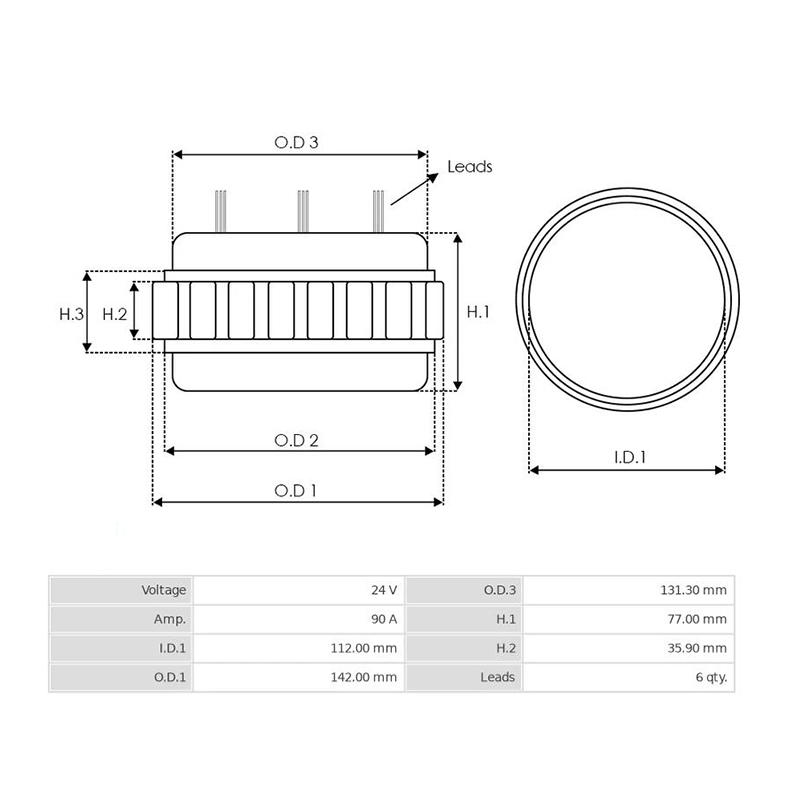 Estator de peças sobressalentes automáticas para Bosch F00M130116