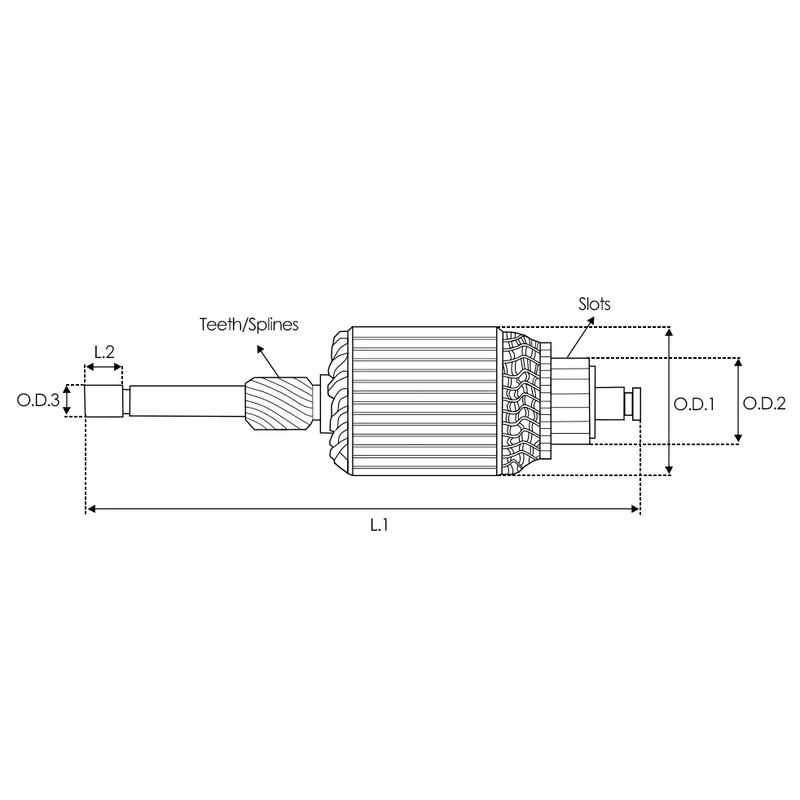 Armação do motor de arranque 619417 para VALEO VOLVO 12V 8T IM539 594529