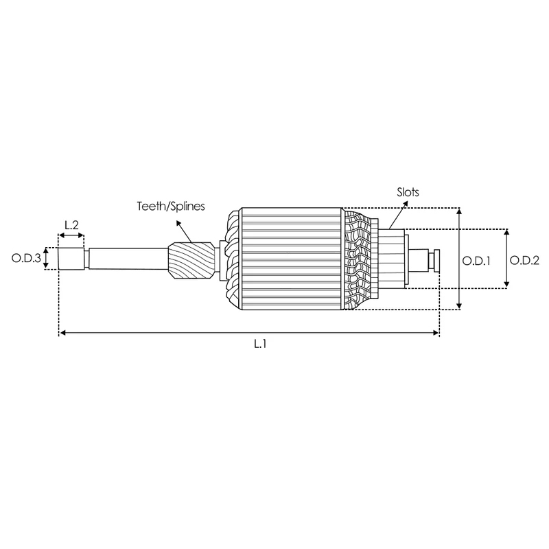 Armação do motor de arranque IM3175 para HITACHI 12V 8T 211471300 23310EN200