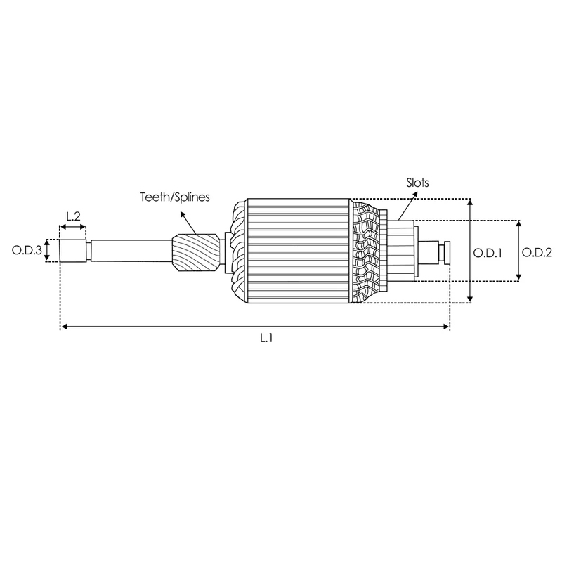 Armação do motor de arranque 619421 para HYUNDAI KIA MITSUBISHI 16T IM542