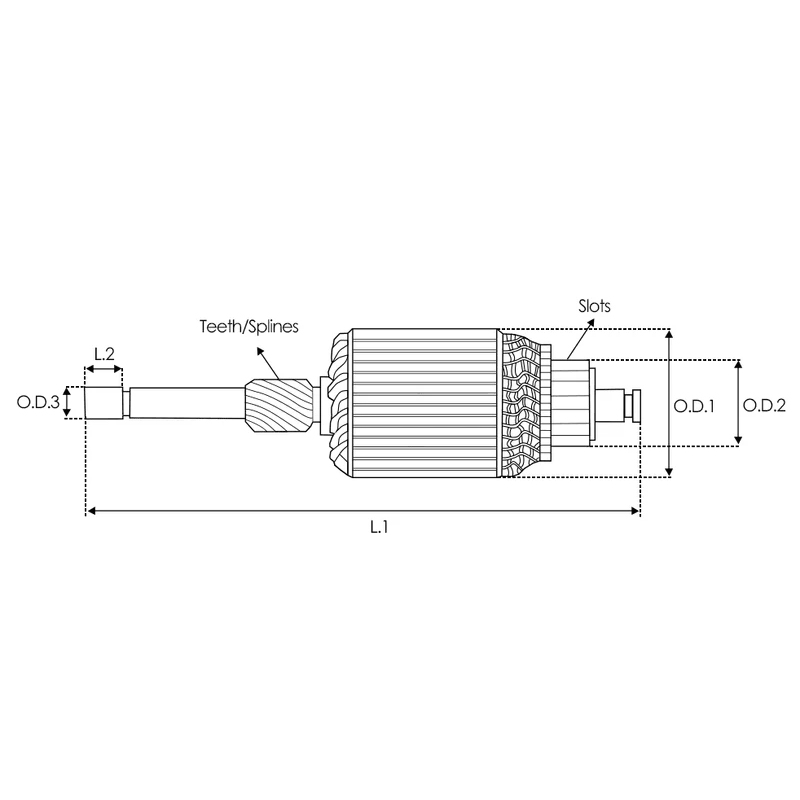 Armação do motor de partida 594673 para VALEO 12V 13T IM3157