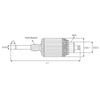 Armadura do motor de arranque IM1127 para iniciantes da série BOSCH 112 10T 1004011123