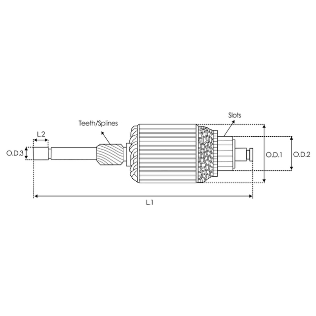 Armação do motor de arranque 594526 para FORD VALEO 12V 13T IM540 619416