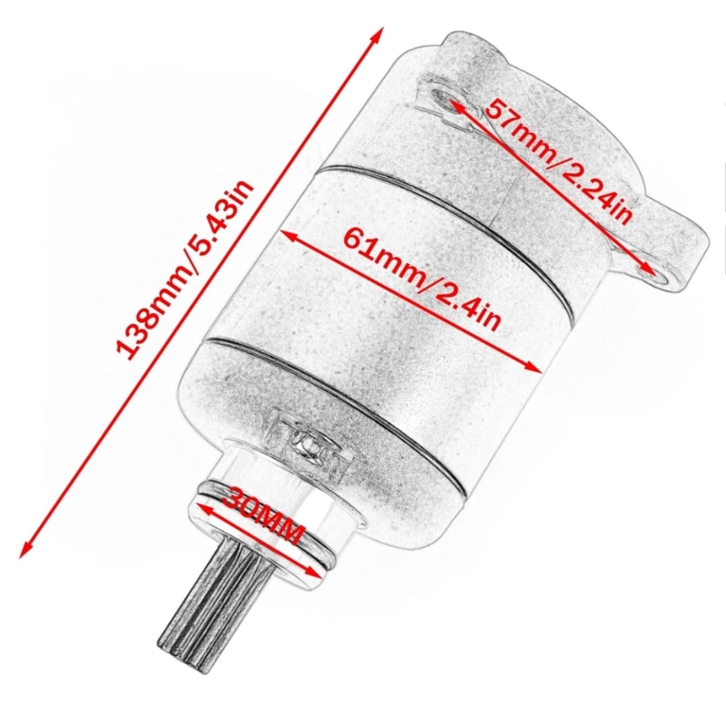 Motor de partida de motocicleta compatível com 31200-KPP-T01 CBR125